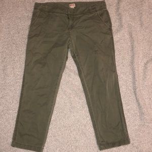 Olive green mom jeans